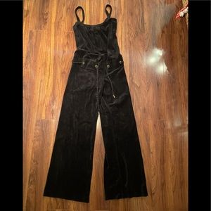Juicy Couture Black Velour Jumpsuit